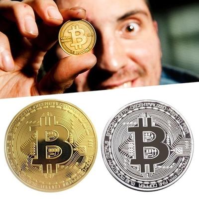 1x художественная коллекция монет BTC, монета биткойн, позолоченная, физические коллекционные подарки