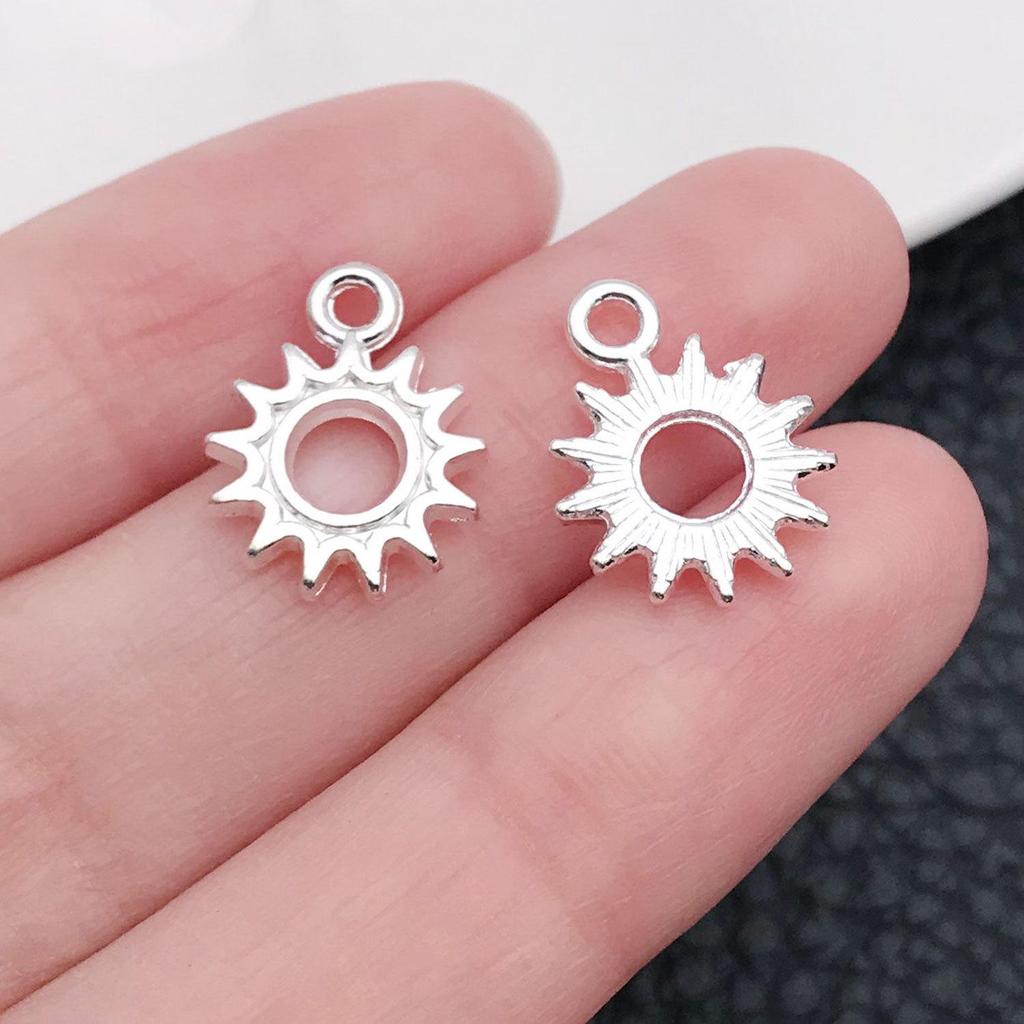 Старинная серебряная подвеска в виде звезды, луны, солнечного шара — аксессуар для самостоятельного изготовления украшений