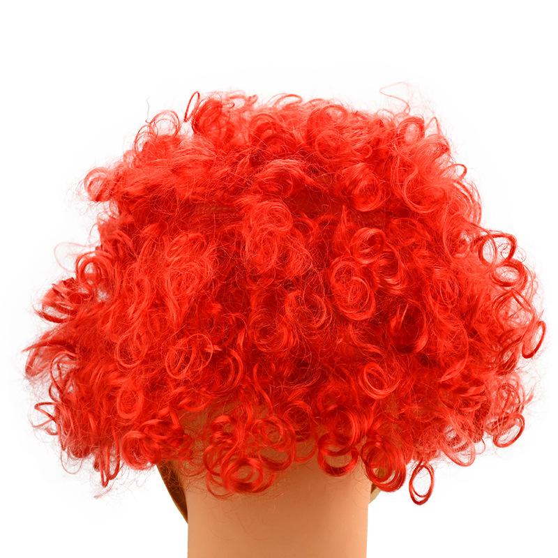 Halloween Clown Mask cosplay Party costume latex headgear Funny big-eyed red-haired clown mask