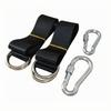 2-Pack Outdoor Hammock & Swing Suspension Straps with Buckles - Portable Tree Tie-Down Webbing Connectors.