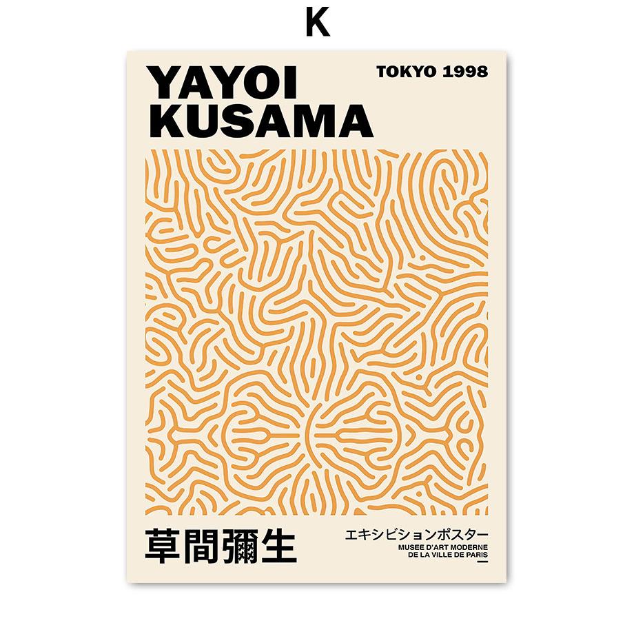 Абстрактный Баухаус Цветочный рынок Яёи Кусама Матисс Постеры Принты Настенное искусство Холст Живопись Фотографии для отеля для декора гостиной