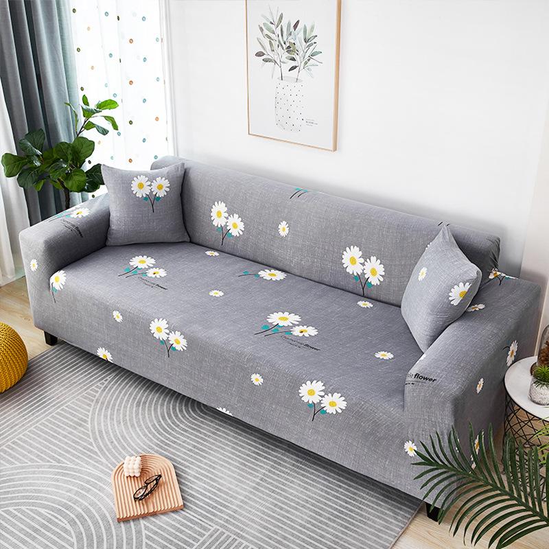 1/2/3/4-местные Чехлы L-образной формы в скандинавском стиле, эластичные чехлы для диванов с простой геометрией для гостиной, офиса, кабинета, дивана