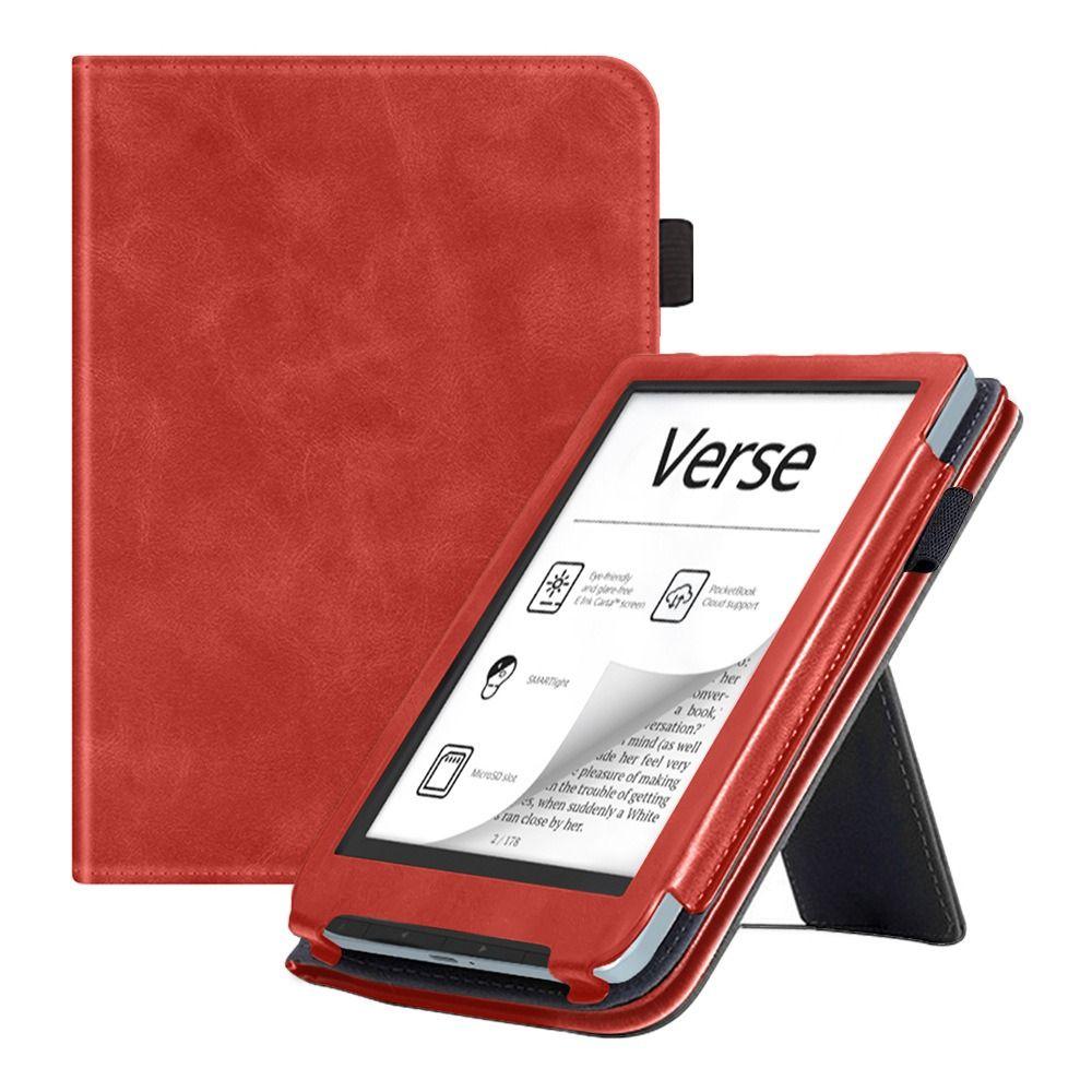 With Hand Strap Smart Case Kickstand Protective Shell for Pocketbook Verse/Verse Pro