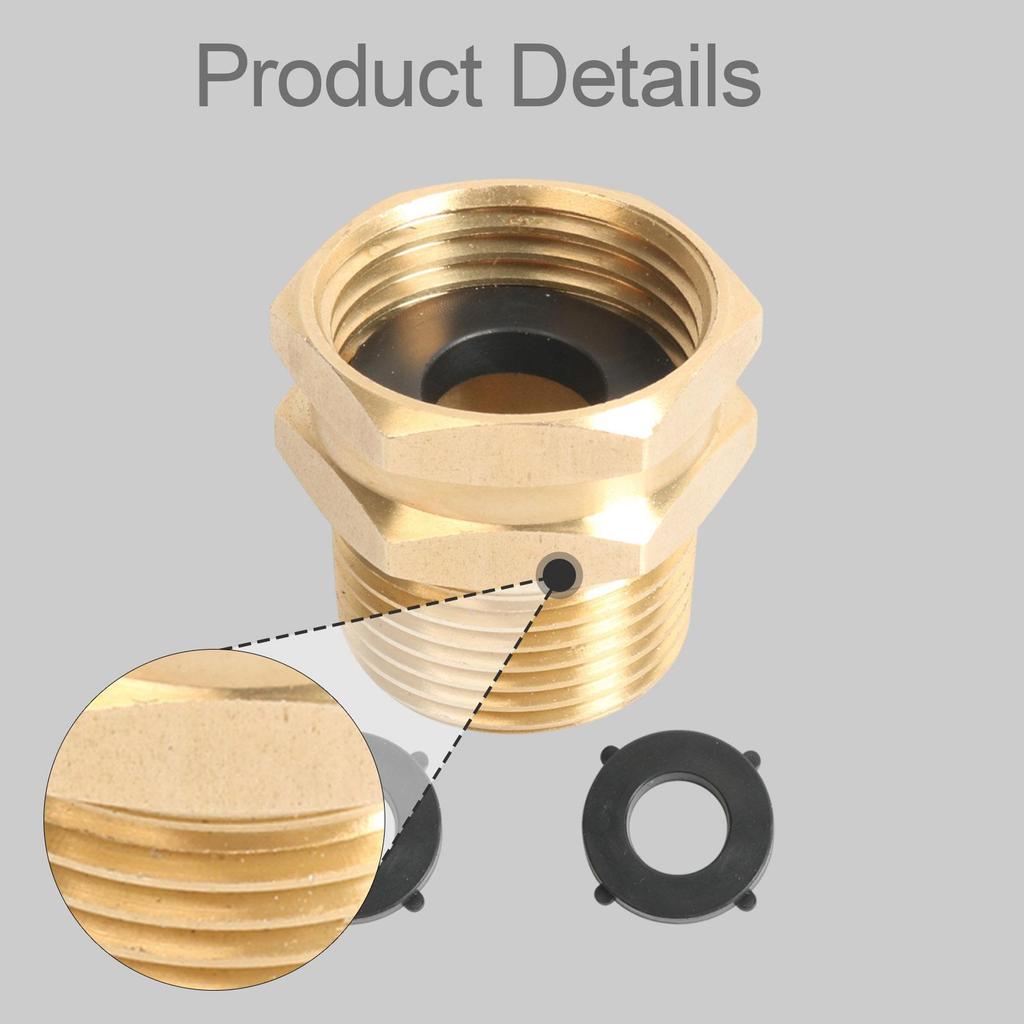 Адаптер для садового шланга 3/4" GHT female на 3/4" NPT male, высокопроизводительный сменный аксессуар