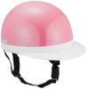 Bike Parts Center Half White Pink One Size Fits Most Circumference 710904 Helmet, Brim, Glitter, (Head 57cm-59cm)