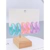 3 Pairs of Acrylic C-Shaped Hoops for Women's Everyday Jewelry Earings for Women