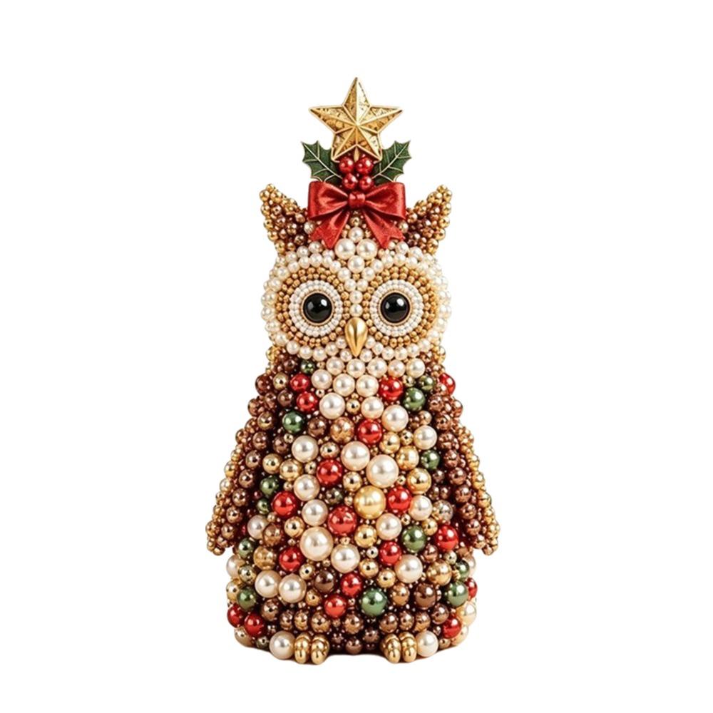 Crystal Beads Beaded Christmas Tree Kit Home Tabletop Size Holiday Bead Craft Kits Party Craft