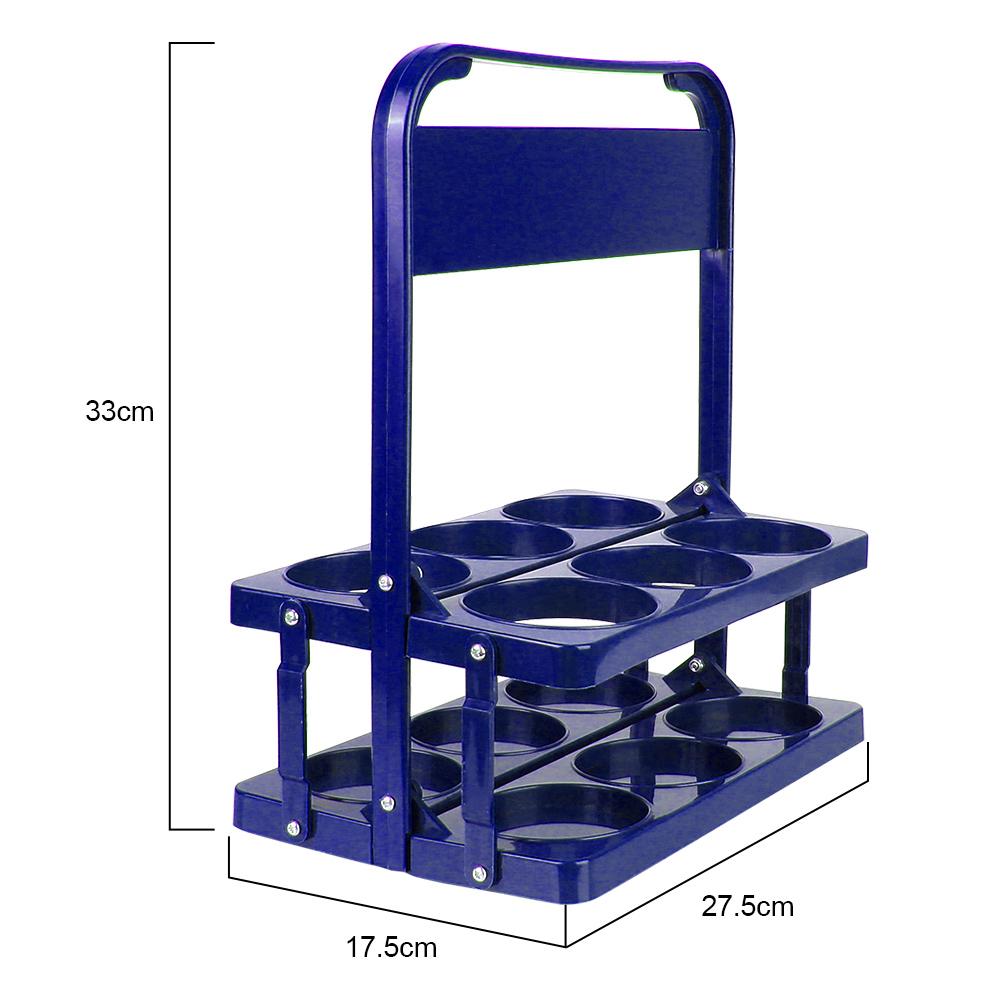 Многоразовая подставка для пивных бутылок, барная корзина для напитков, органайзер для стаканов, 6 упаковок, подставка для вина, держатель для стаканов, прочные складные корзины для покупок вина