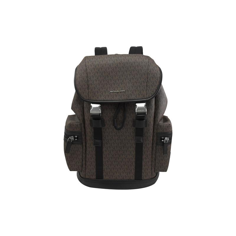 MICHAEL KORS Hudson Presbyopia Casual Flip Design Polyester Hiking Bag School Bag Backpack Backpack Large Men's Brown