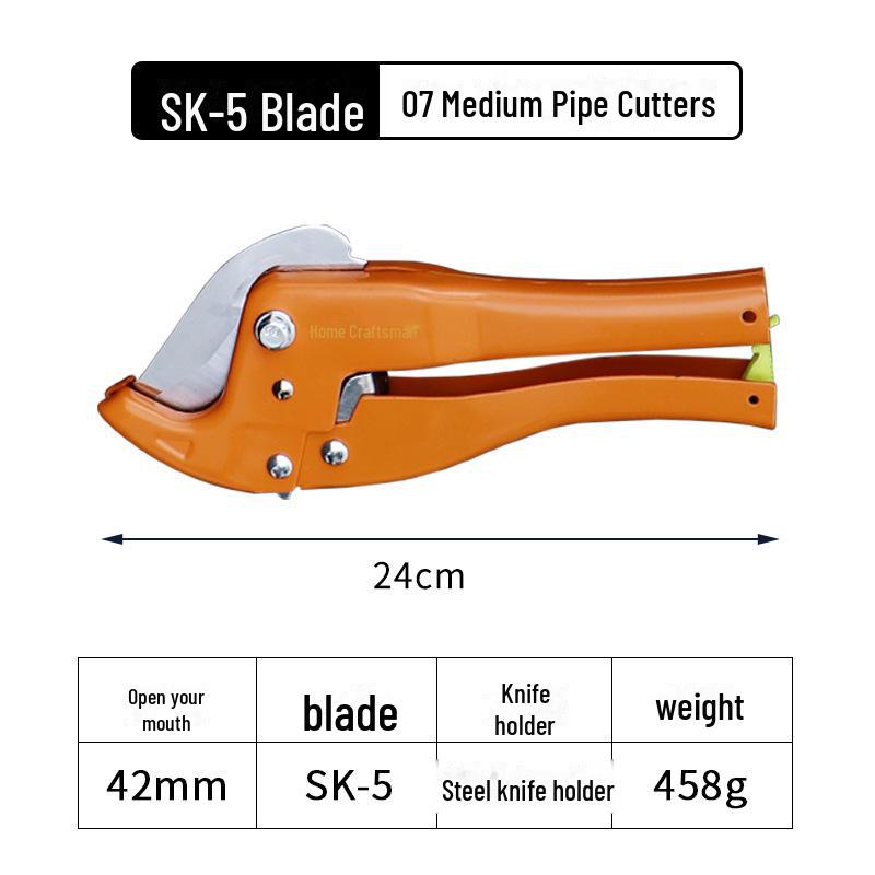 Труборез для ПВХ и ППР труб - инструмент для резки пластиковых водопроводных труб 32 мм/42 мм