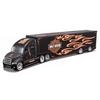 Maisto Scale Custom Trailer Truck Diecast Model Car 1/64 Harley-Davidson / (11516 (BLACK/FLAMES))