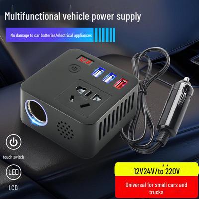 Автомобильный инвертор Magic Cube 12 В в 220 В с зарядным устройством USB QC3.0 для мобильных телефонов и удлинителем для грузовиков 24 В
