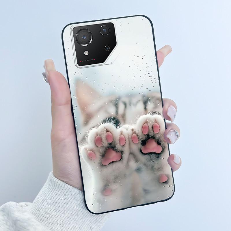 Чехол для Asus ROG Phone 8 Phone8 ROG8 Pro Чехол Роскошный Дракон Милый Крутой Мальчики Девочки Тонкий Черный Матовый Мягкий ТПУ Защитная Задняя Крышка