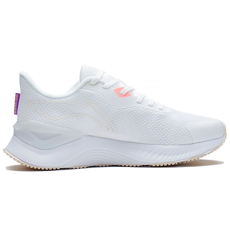 Кроссовки женские Li Ning Yue Ying 1.0 Ultra Light Breathable Low Top White Purple ARHS028-1