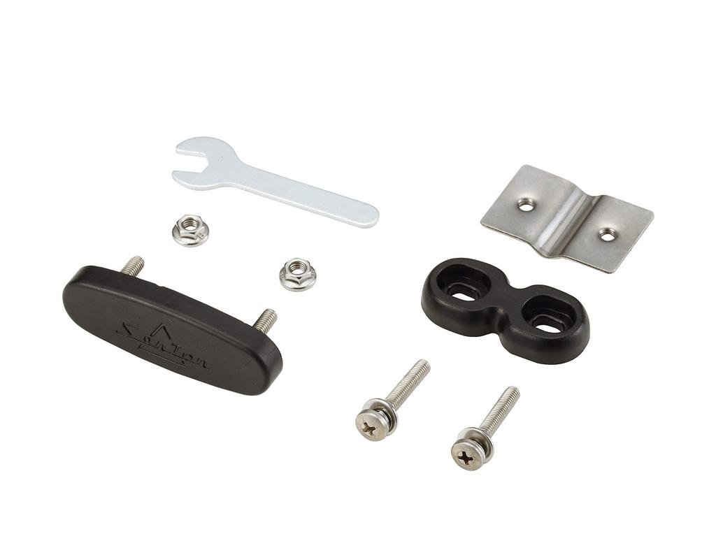 Aluminum Bicycle Front Basket for Almidas F300 with Mounting Brackets Black (SSK-ALF300) -