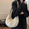 Simple Nylon Fabric Shoulder Crossbody Bag Quilted Dumpling Bag Casual Men's and Women's Crossbody Bag