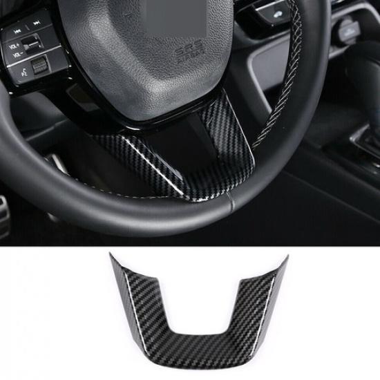 Для Honda Civic 11-го поколения -24 Отделка U-образной панели рулевого колеса из АБС-пластика с карбоновым волокном
