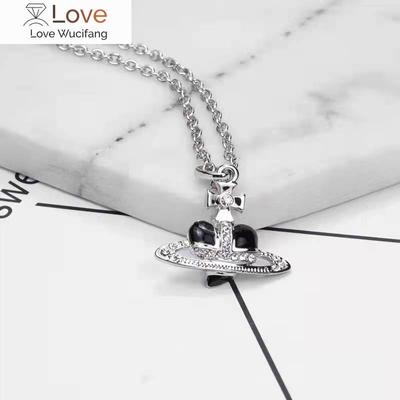 Модное модное ожерелье Love Saturn для женщин, свадебные украшения, роскошная цепочка для свитера Planet для девочек, модные украшения