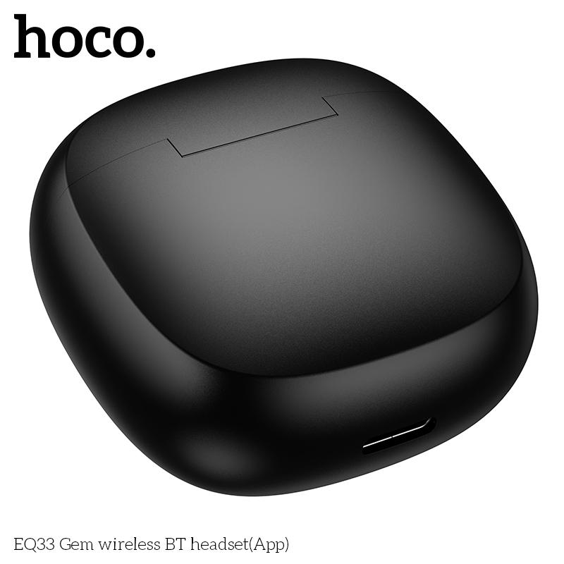 Hoco Беспроводные наушники EQ33, Bluetooth 5.4, с микрофоном, до 7 часов воспроизведения, зарядный кейс 300 мАч, поддержка приложения