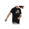 Adidas BoS Metallic Skin-Friendly Soft Comfortable Short Sleeve T Shirt Women Tops Black FM9447