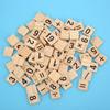 200 шт. деревянных плиток с цифрами 0-9 для детей, обучающая игра, игрушка для обучения буквам, словам, инструмент для цифр