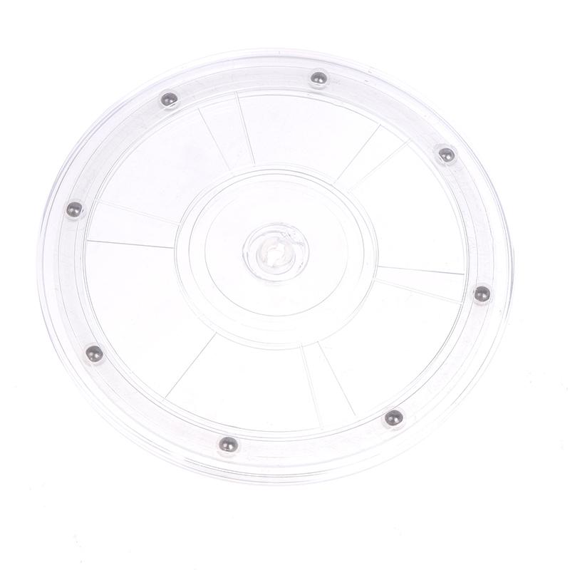 Поворотный стенд для дисплея с прозрачным круглым основанием Lazy Susan Decor Swivel Plates Tool
