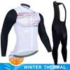 2025 Men Winter Thermal Fleece Cycling Jersey Set MTB Bike Uniform Warm Clothes Maillot Ropa Ciclismo Long Sleeve Clothing