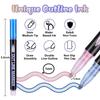 Dreamy Metal Double Line Outline Pen for Kids, Fluorescent Colorful Manual Bead Pen for Greeting Cards & Graffiti,