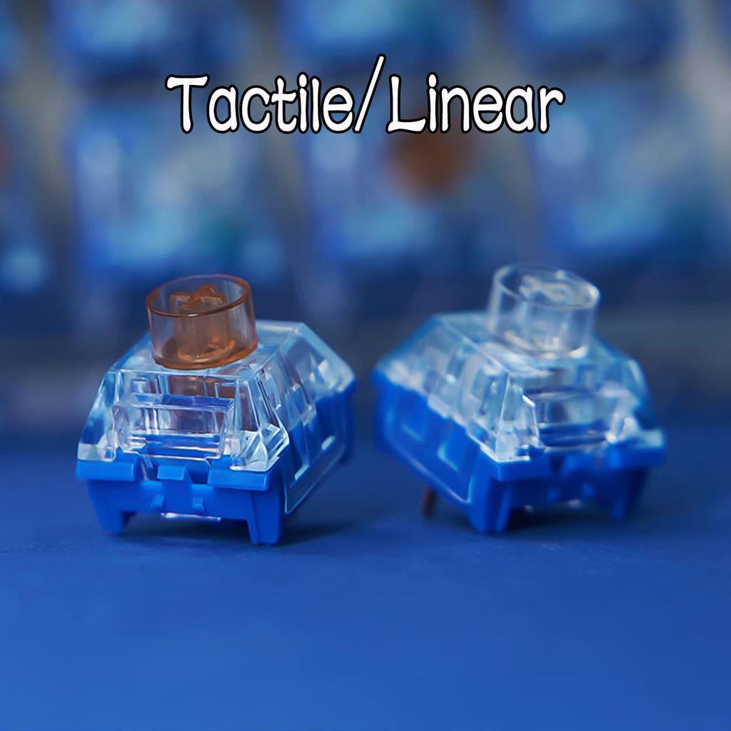 DRAOZA Kailh Box Mechanical Keyboard Switch Silent PRO Linear Silent Switch Silent Kailh Island 36 Deep-Sea (Linear Pieces)