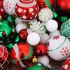 42 шт. Расписные елочные шары Пластиковый подвесной набор для декора для елки и вечеринки Небьющиеся Легкие Праздничный домашний декор