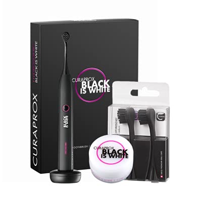 Craprox Black is White электрическая зубная щетка порошок зубная паста 3 г сменный набор щеток из 2 шт + +
