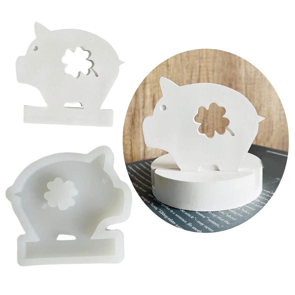 Trophy Silicones Molds for Art Craft Mushroom House Resins Molds Pig Silicones Molds Cupcake Gift Case Silicones Molds