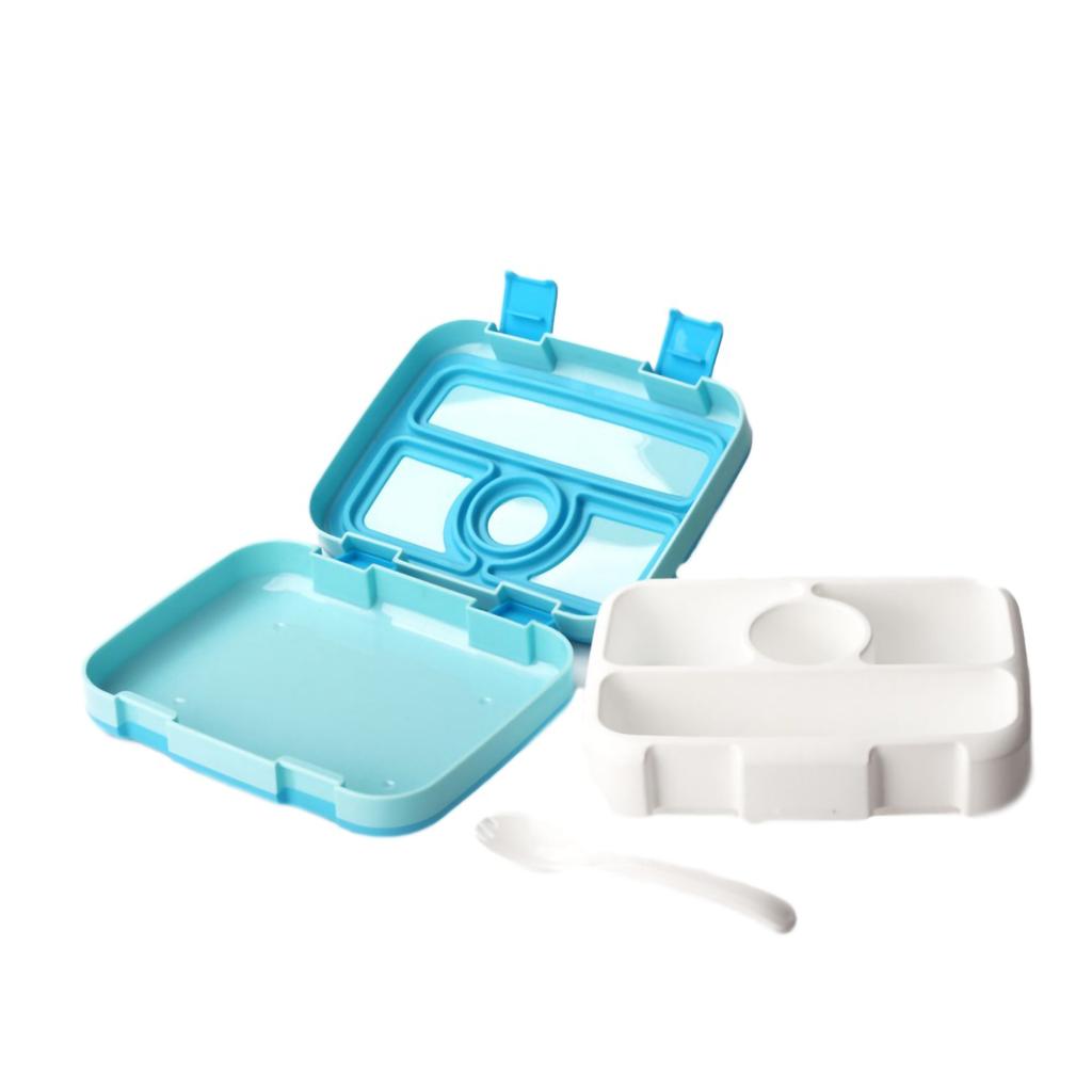 4/5 Squares Multifunctional Leak-Proof Bento Box Portable Lunch Sealed Salad Fruit Tableware Box Picnic Food Storage Container