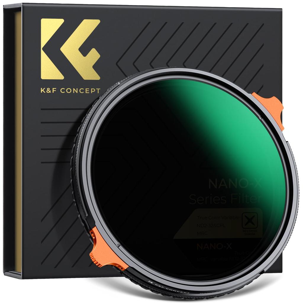 Concept 77mm Variable ND Filter TRUE COLOR Multifunctional Filter Can Eliminate Yellow Casting 28 Layer Coating On Both Sides Optical Glass Water and