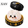 Soft TPR Pinching Toy Ghost Dumpling Stress Ball with Steamer, Maltose Slow Rising Squeeze Toy, Fidget Sensory Halloween for Anxiety Relief And Party