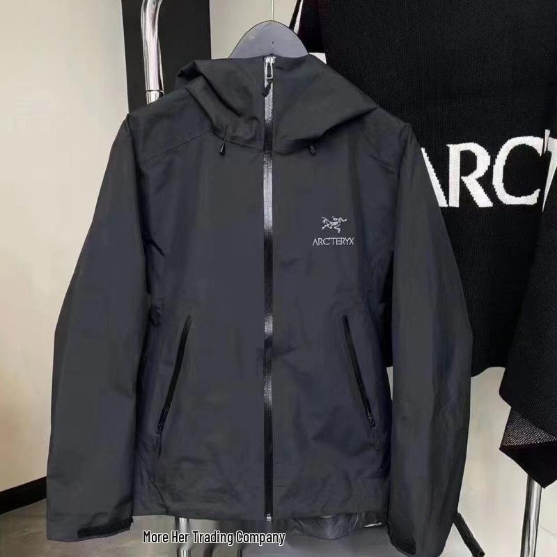 Мужская ветрозащитная рабочая куртка с капюшоном - Повседневная верхняя одежда для весны/осени