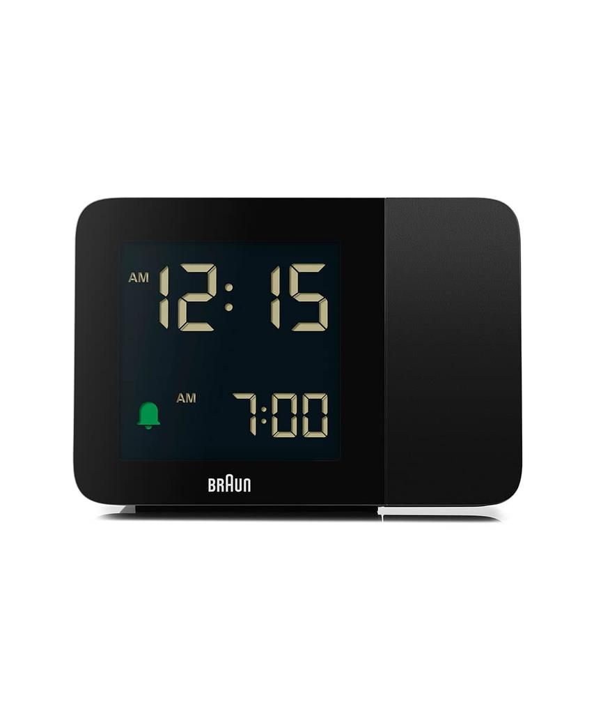 Braun Цифровой проекционный будильник Настольный BC15B [Официальный импорт] Часы, Черный,