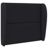 Headboard Wave Ear Black 80 x 23 x 6 cm PVC