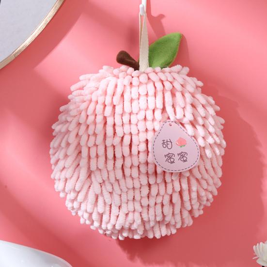 Полотенце для рук из шенилла с ремешком для подвешивания, хорошо впитывающее воду мягкое сверхтонкое волокно, утолщенная тряпка, устойчивая к пятнам, многоразовая для уборки кухни и ванной комнаты