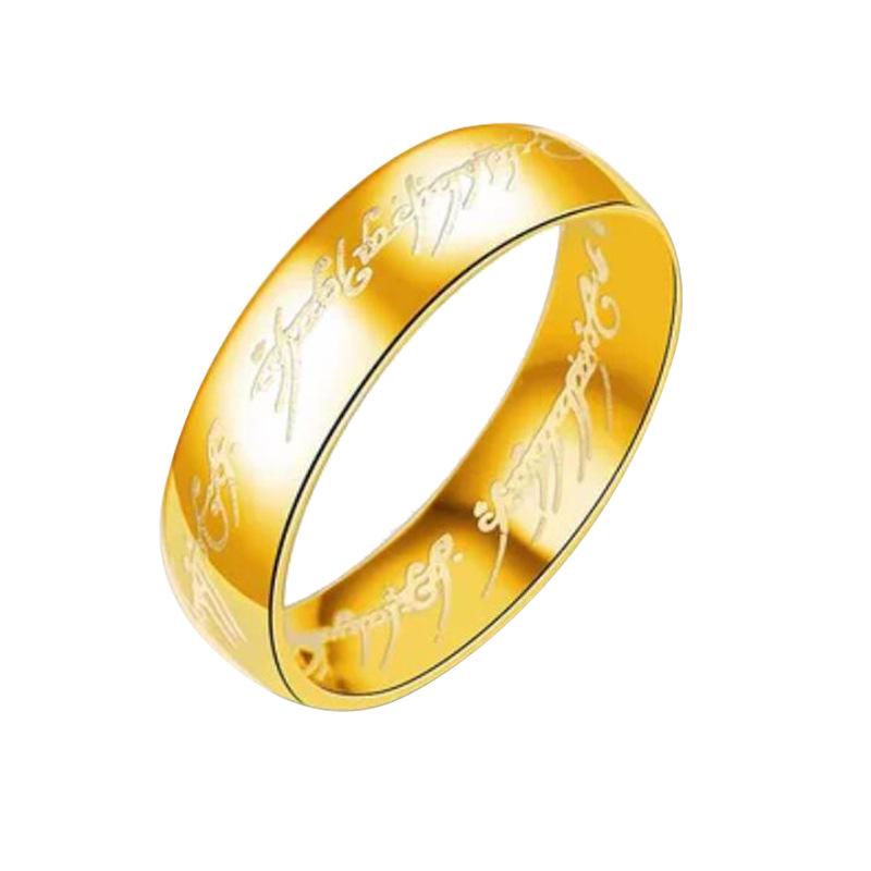 Мужское кольцо премиум-класса «Властелин колец», модное панк-украшение из титановой стали для пар