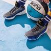 Anta Баскетбольные кроссовки Thompson KT4 Playoffs Mid мужские баскетбольные кроссовки черные синие 11921101-2