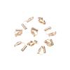 10pcs Color Retention 18K Bag, Gold Triangle Clip Ear Clip, No Ear Piercings Diy Handmade Stud, Painless Earclip Converter Material