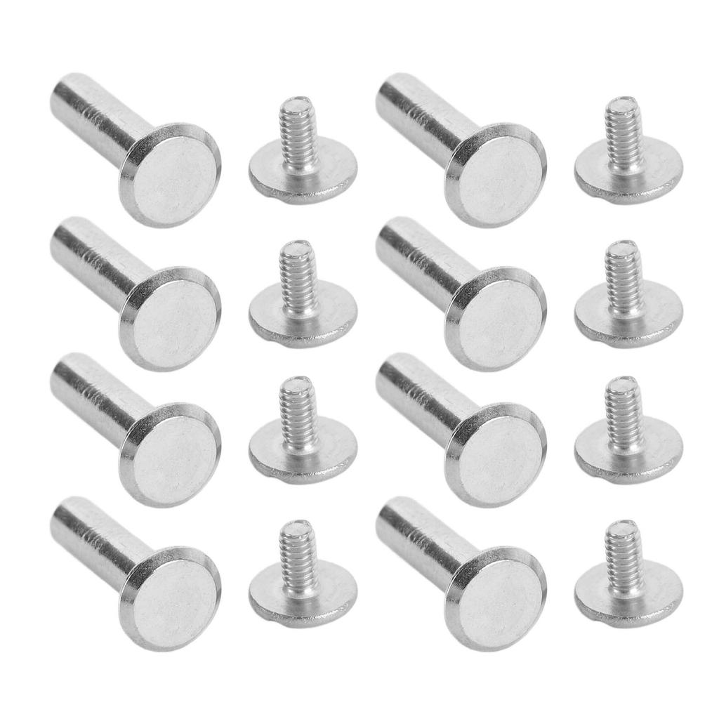 100 Pairs M2 Rivet Set Stainless Steel Flat Round Hex Socket Head Stud Set for Construction Woodworking 3 X 11 X 6mm