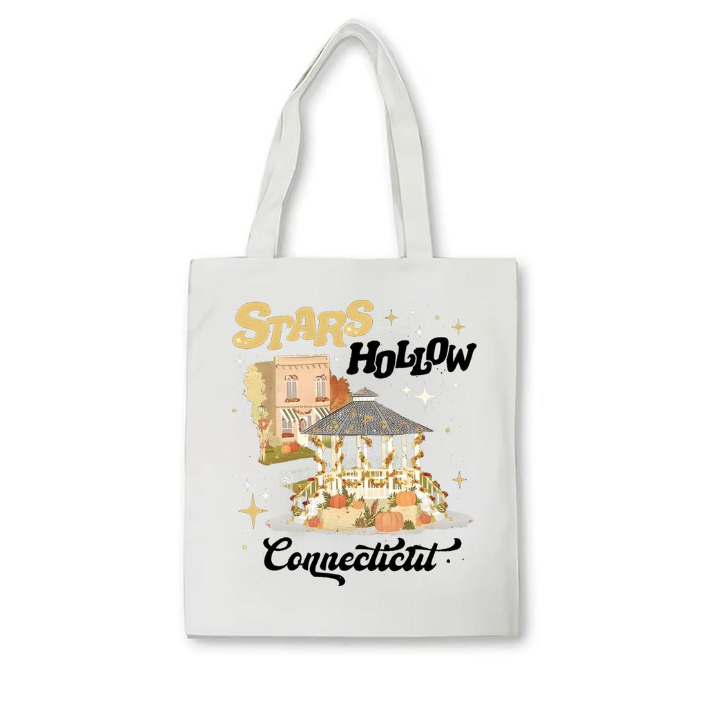 Stars Hollow Fall Vintage Tote Bag Gilmore Girls Tote Bag Stars Hollow Women Canvas Bag Gilmore Girls Merch Lukes Diner Tote Bag