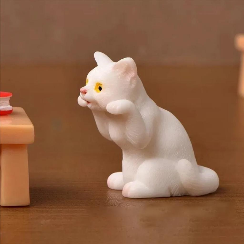 Реалистичная статуя кошки, обучающая кукла-кошка, набор игрушек, подходящая для подарков другу
