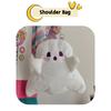 Cute And Fluffy Cartoon Ghost Plush Backpack For Women 20-35l Capacity, Ideal For Casual Travel