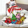 Мультяшное одеяло Mr M-Men Little M-Miss из флиса, С Рождеством, Потрясающее плед-покрывало 125*100см, Кусок ковра, Теплый