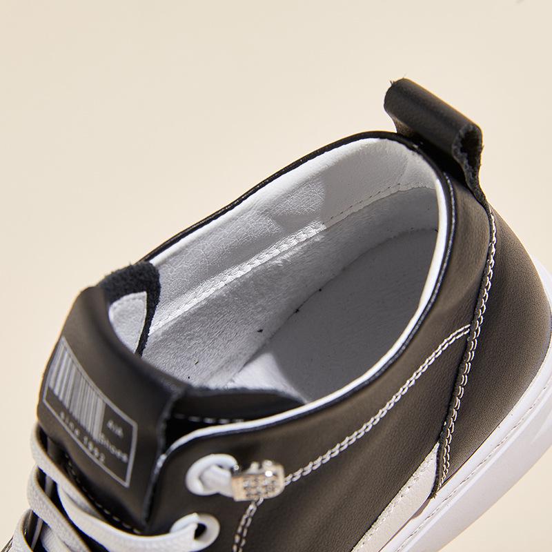 Женские высокие туфли на плоской подошве, натуральная воловья кожа, новые модели весна/осень 2025 года, универсальные повседневные белые туфли