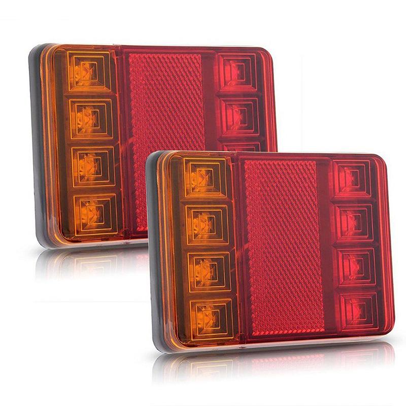 Водонепроницаемый 8 светодиодных фонарей для прицепа, задний фонарь, 12 В постоянного тока, автомобиль, грузовик, лодка, фургон