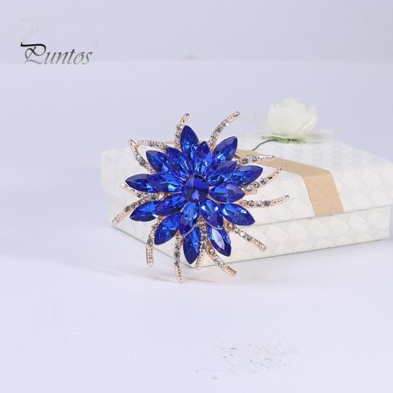 Классическая брошь ручной работы с разноцветными стразами в форме цветка, винтажная булавка для шапки, шарфа, шаль, значок, свадебный подарок, аксессуары для платья